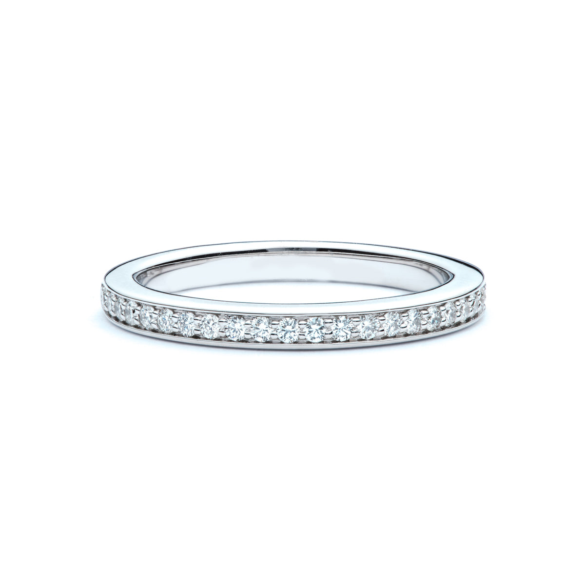 Delicate Bead Set Diamond Wedding Band