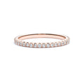 Delicate Rose Gold Diamond Eternity Band