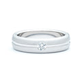 Brushed Men's Diamond Band