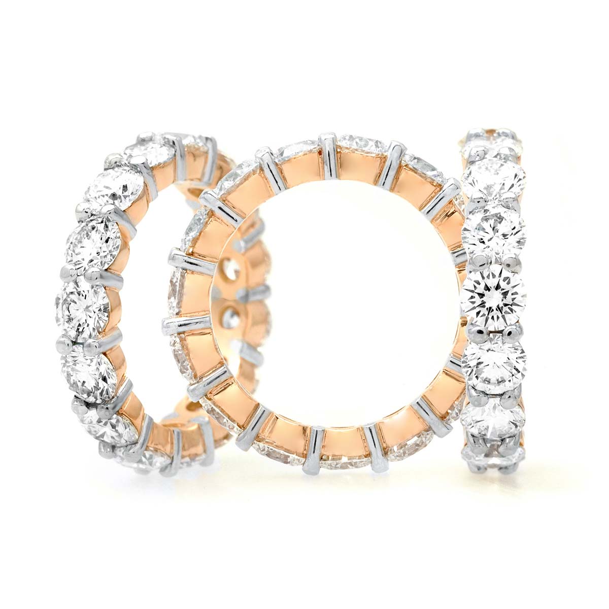 Large Rose Gold Diamond Eternity Band