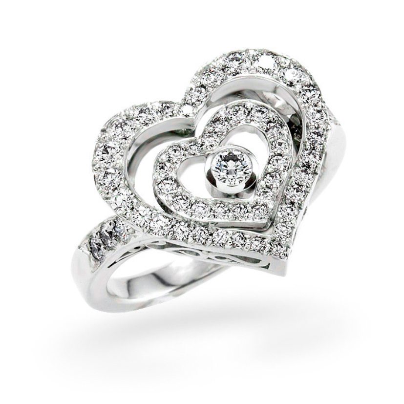 The Valentine Diamond Heart Ring