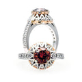 Rosewood Cognac Diamond Ring