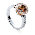 Rose Gold Cognac Diamond Ring