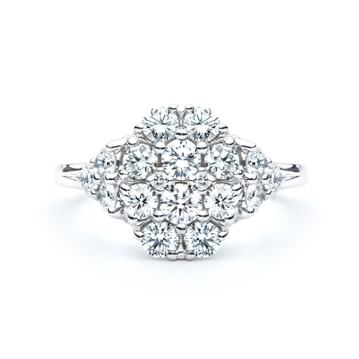 Diamond Cluster Ring