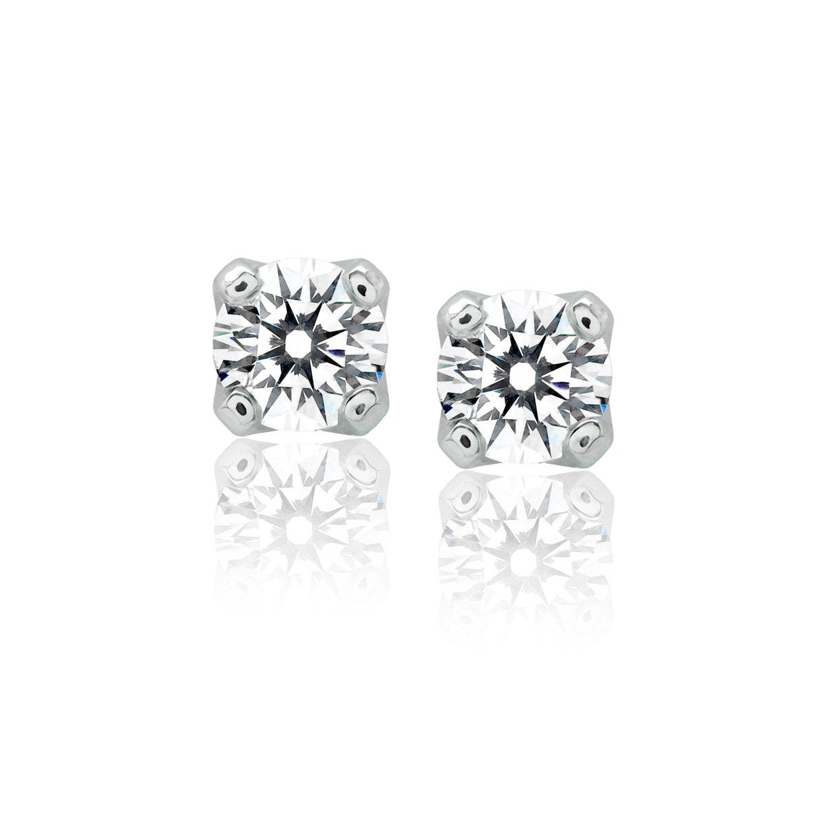 Platinum Diamond Stud Earrings
