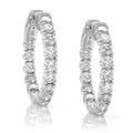 Inside Out Diamond Hoop Earrings