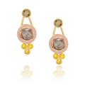 Rose Cut Diamond Custom Earrings
