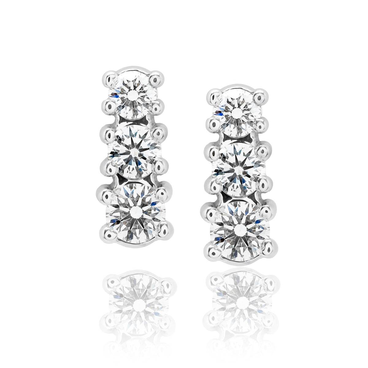 Past, Present, and Future Diamond Earrings