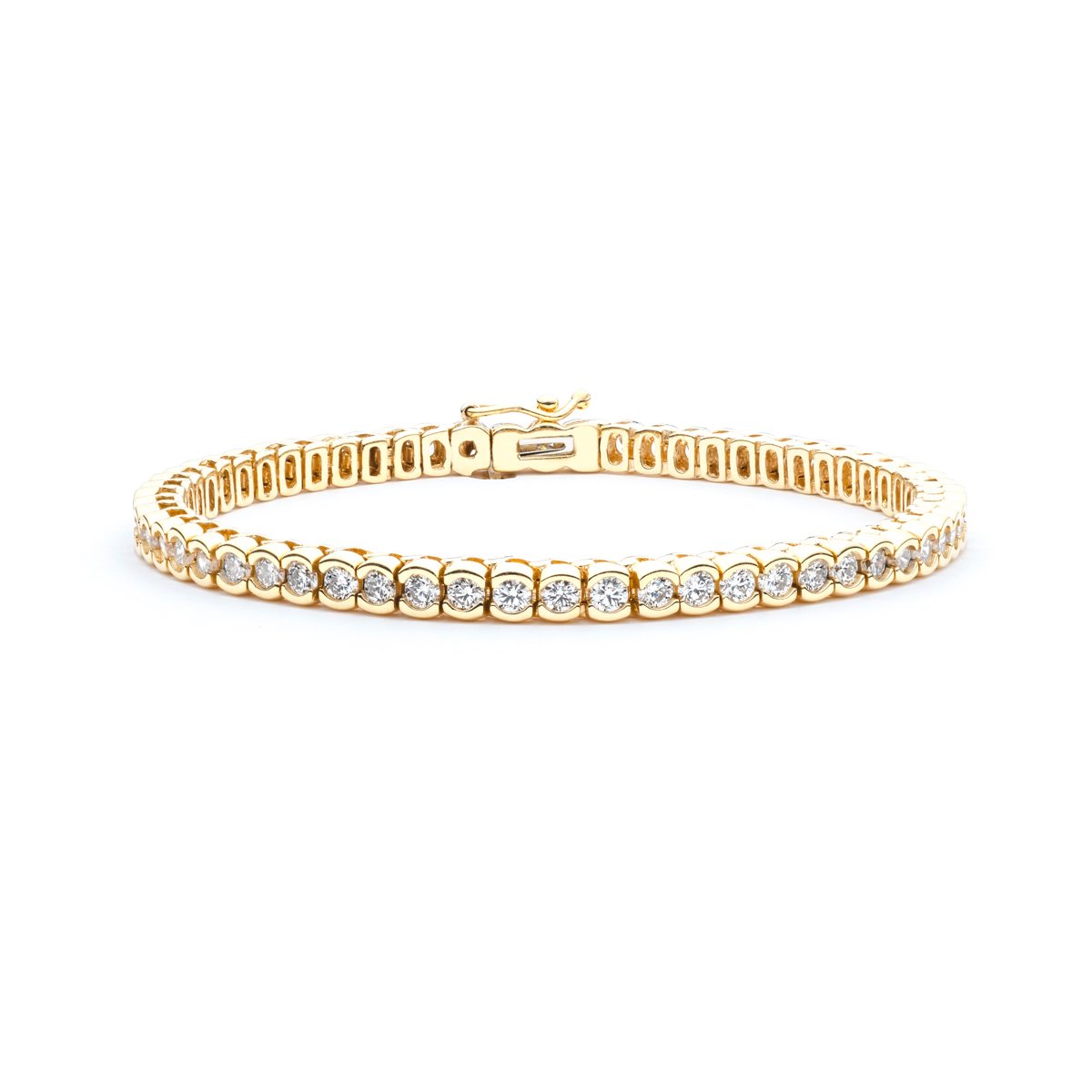 Split Bezel Diamond Bracelet