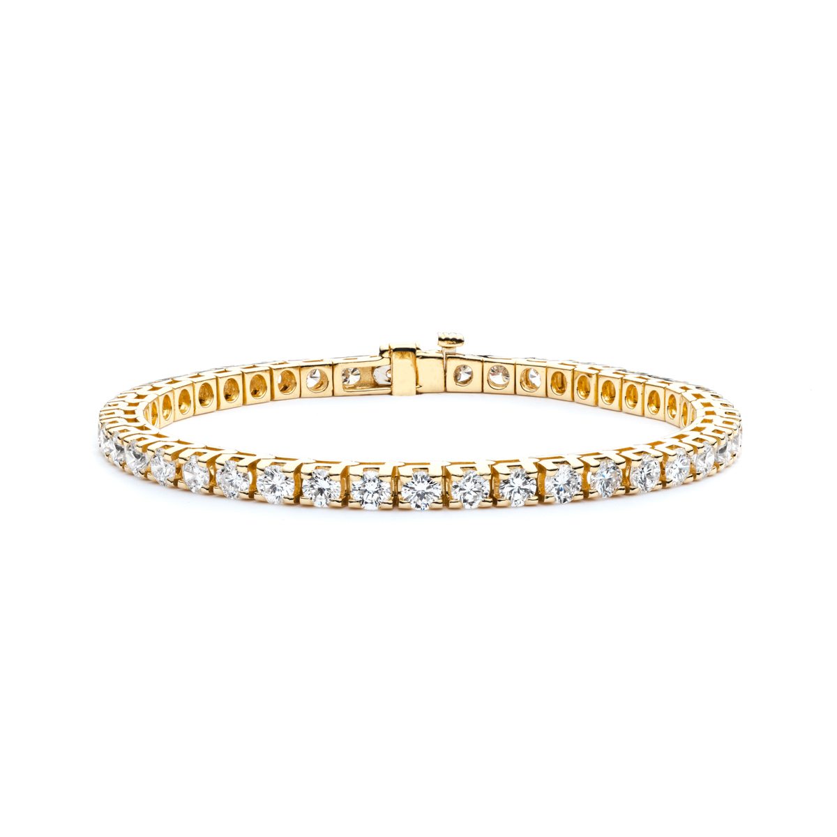 Yellow Gold Diamond Tennis Bracelet