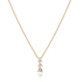 Yellow Gold Three Diamond Pendant