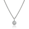 Diamond Halo Drop Pendant