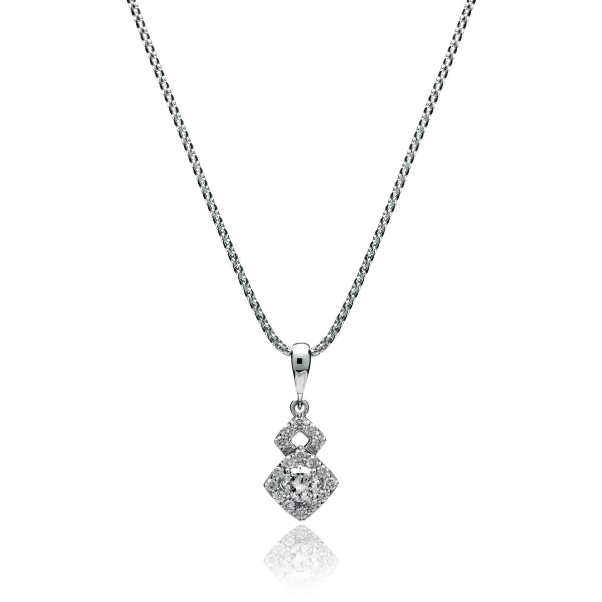 White Gold Diamond Pendant