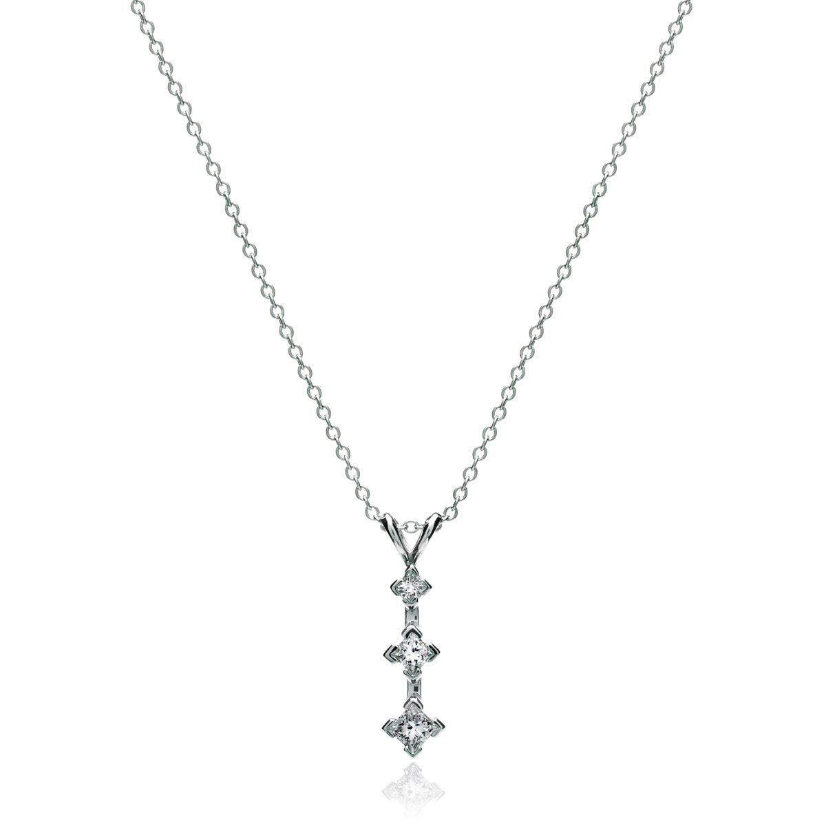 Princess Cut Diamond Pendant