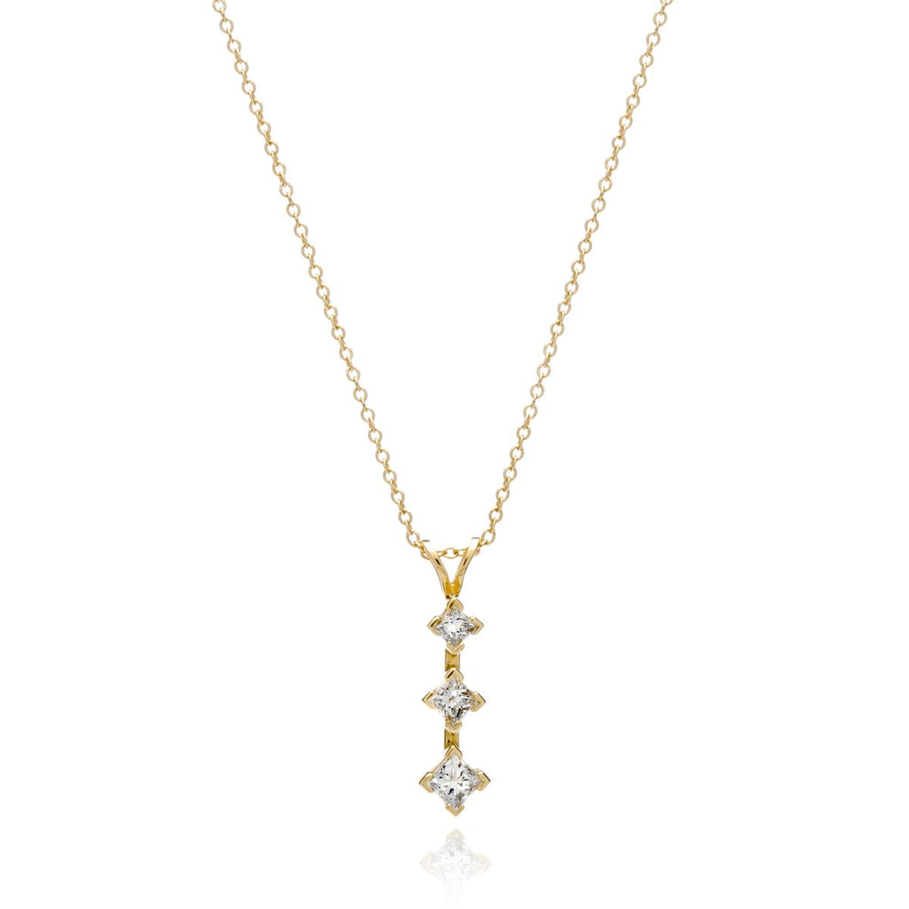 Princess Cut Diamond Pendant