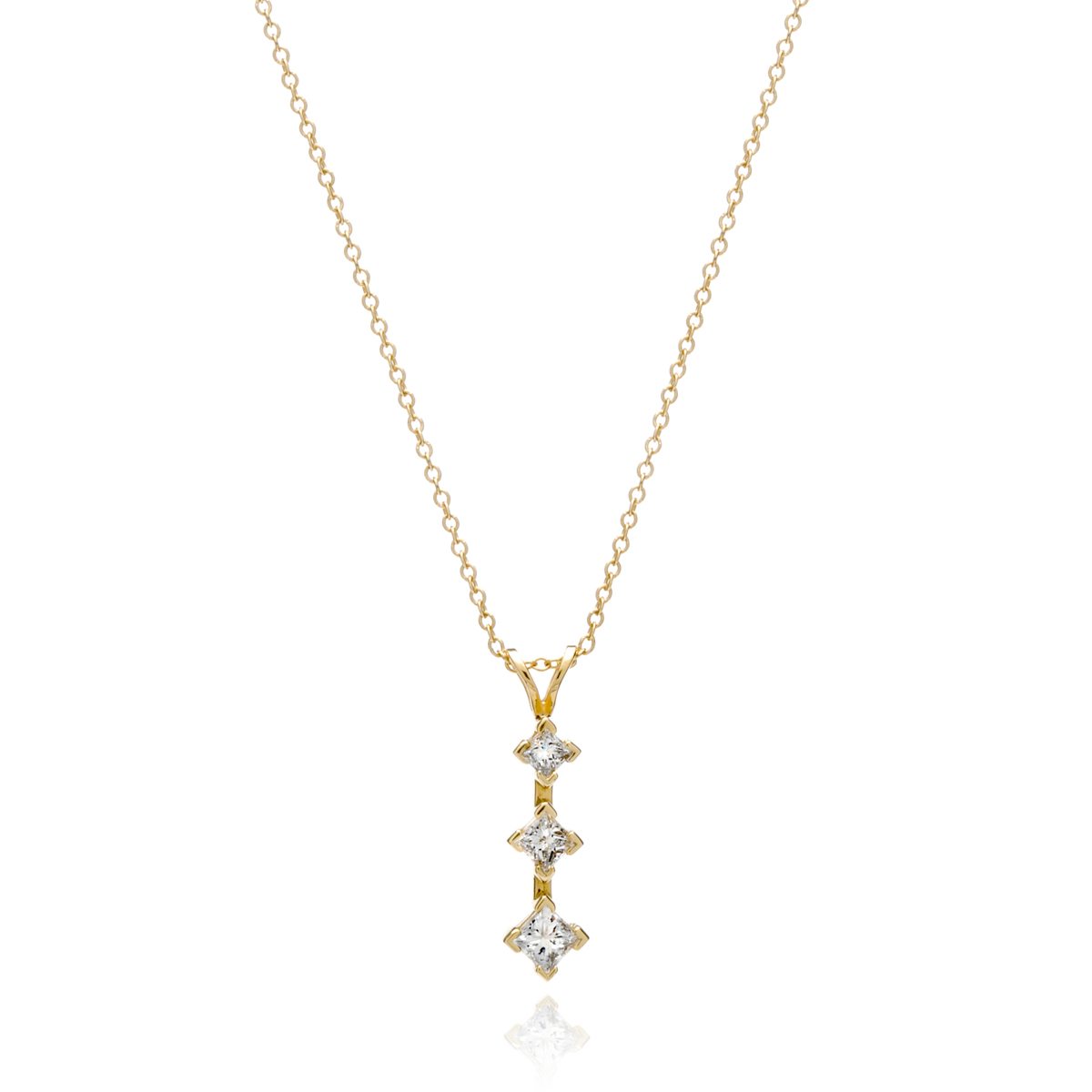 Princess Cut Diamond Pendant