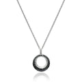 Black Diamond Circle Pendant
