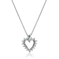 White Gold Diamond Heart Pendant