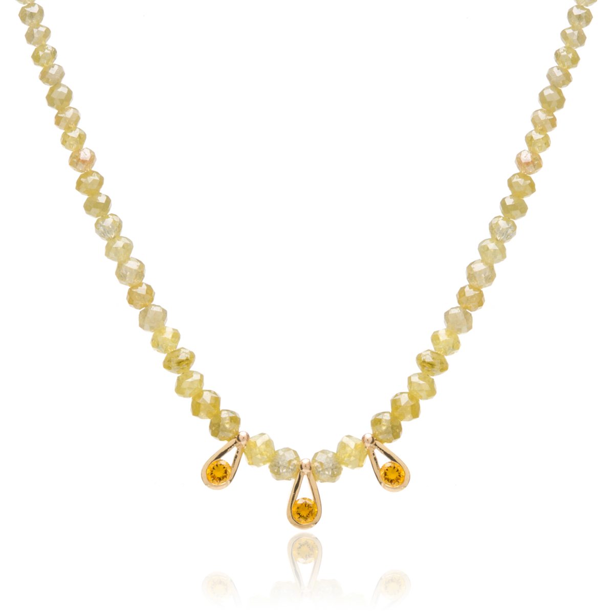 Blonde Diamond Necklace