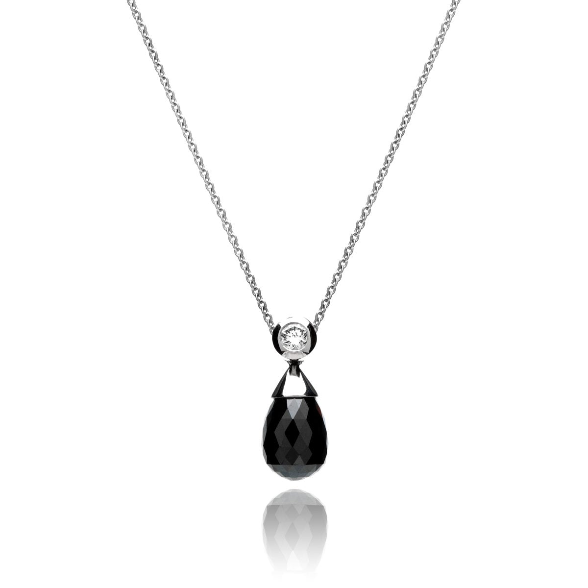 Black Diamond Drop Pendant