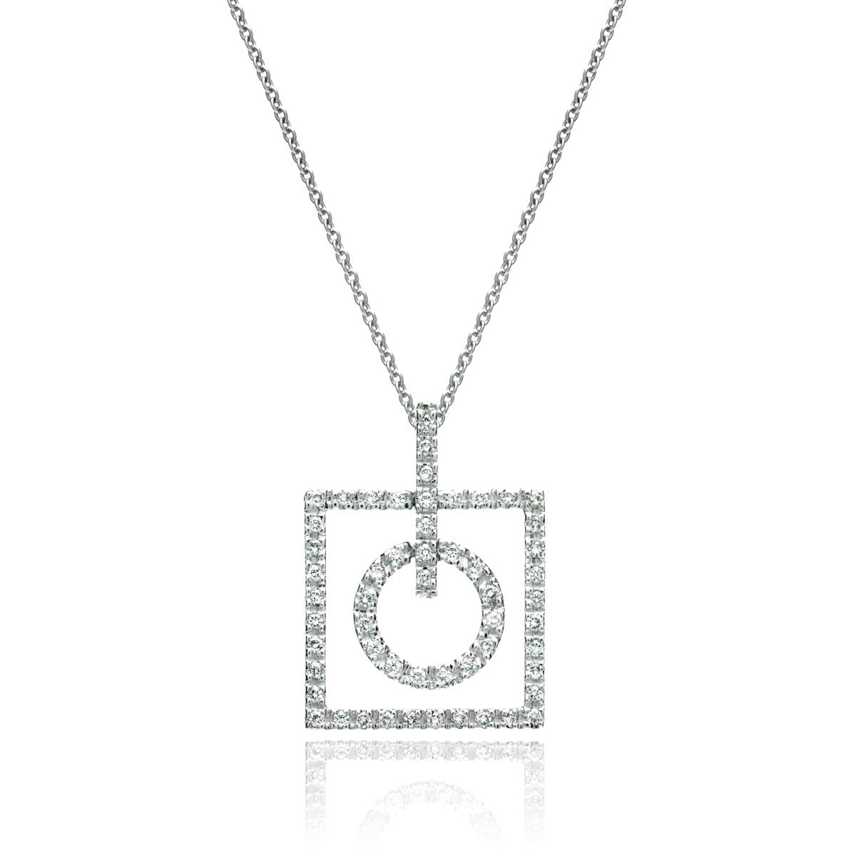 Geometric Diamond Pendant