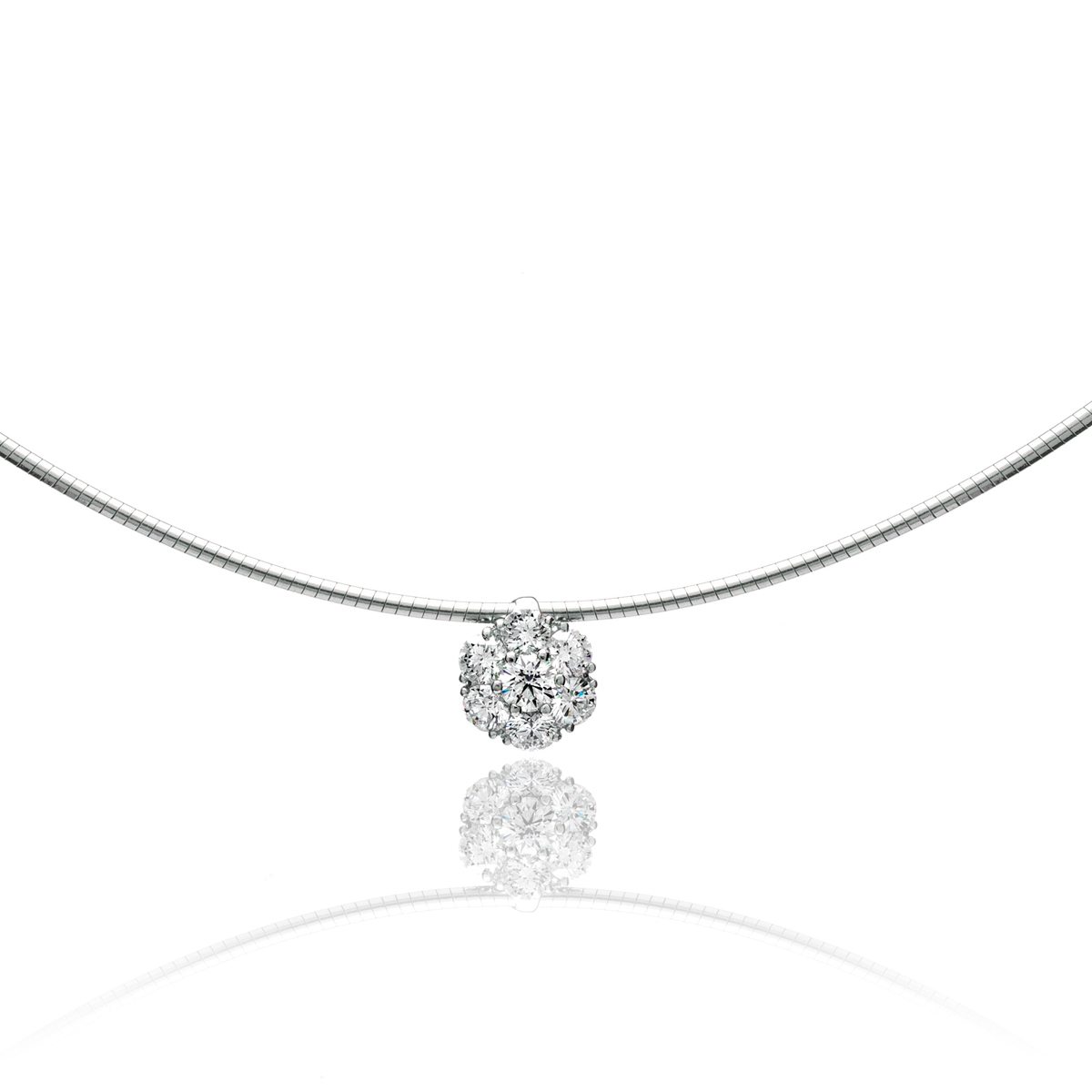 Diamond Cluster Necklace