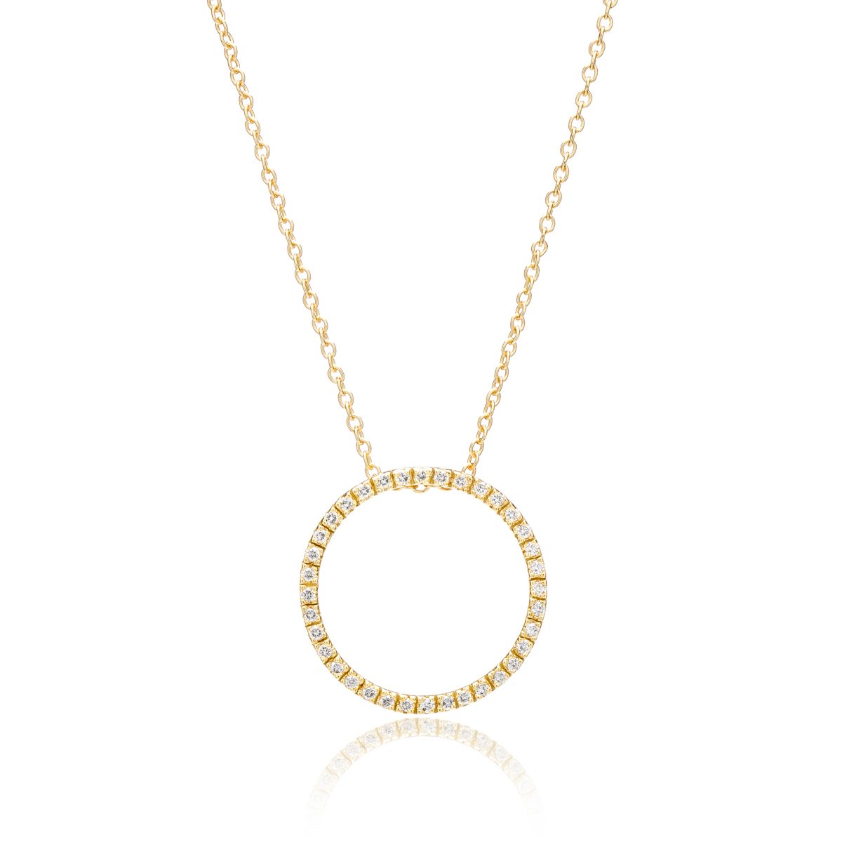 Diamond Circle of Love Necklace