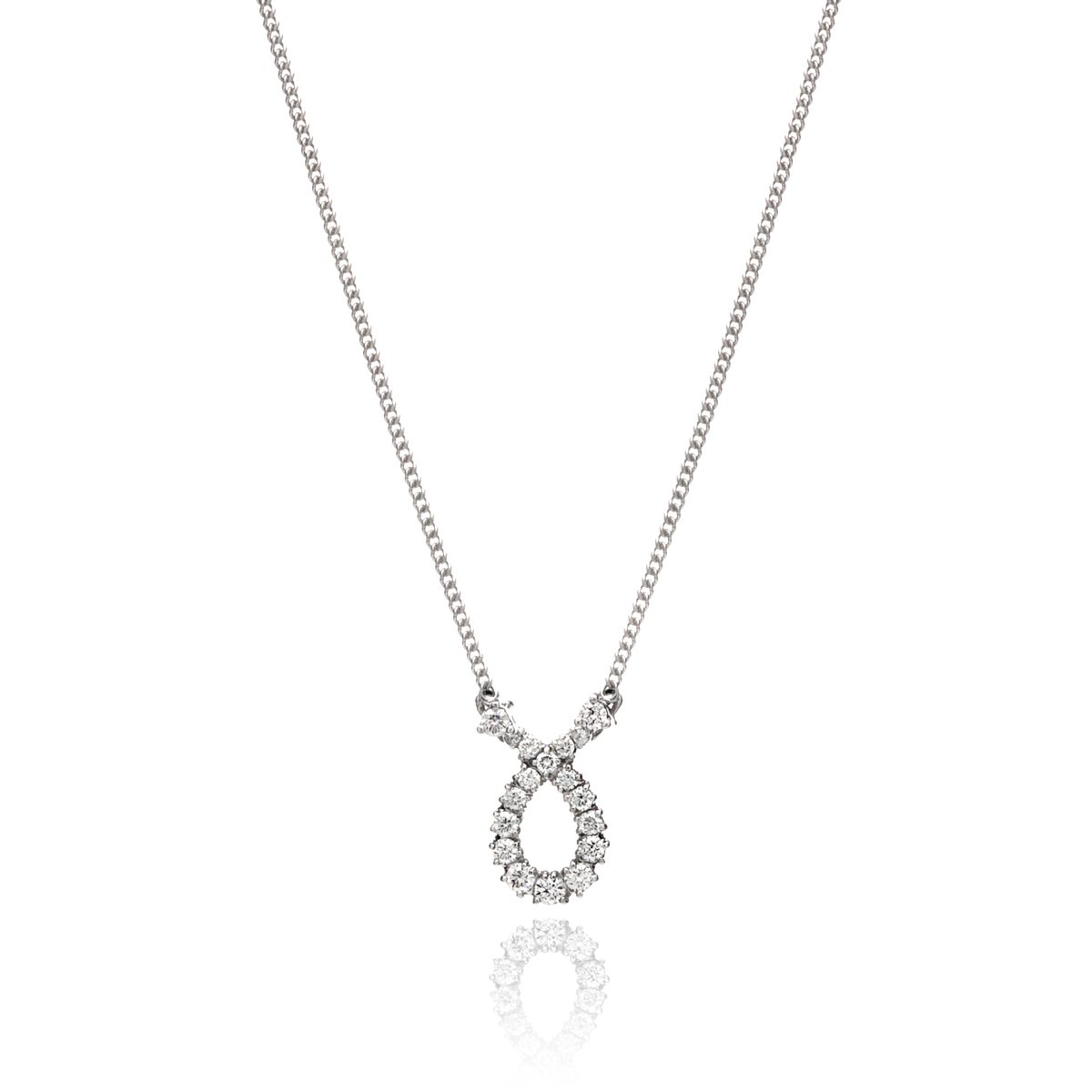 Diamond Ribbon Pendant