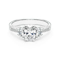 The Caroline Oval Three Diamond Engagement Ring
