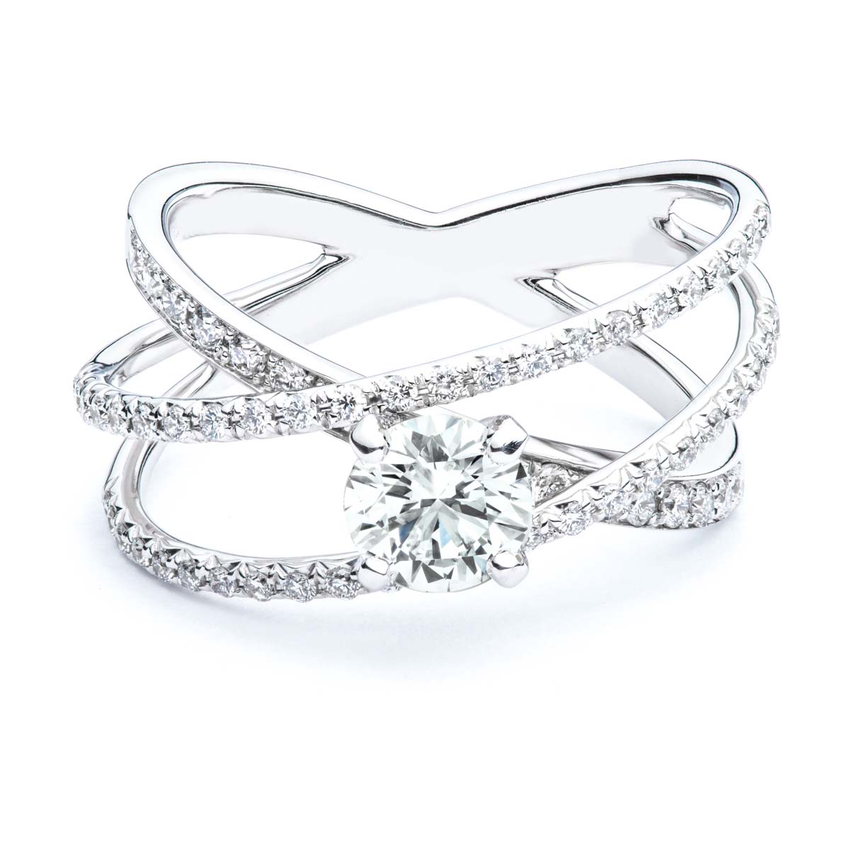 Orbital Diamond Engagement Ring