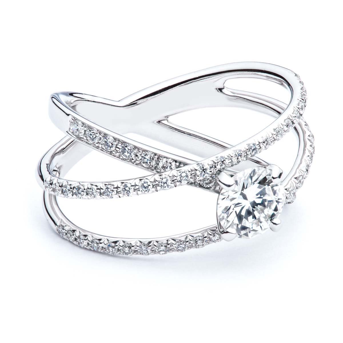 Orbital Diamond Engagement Ring