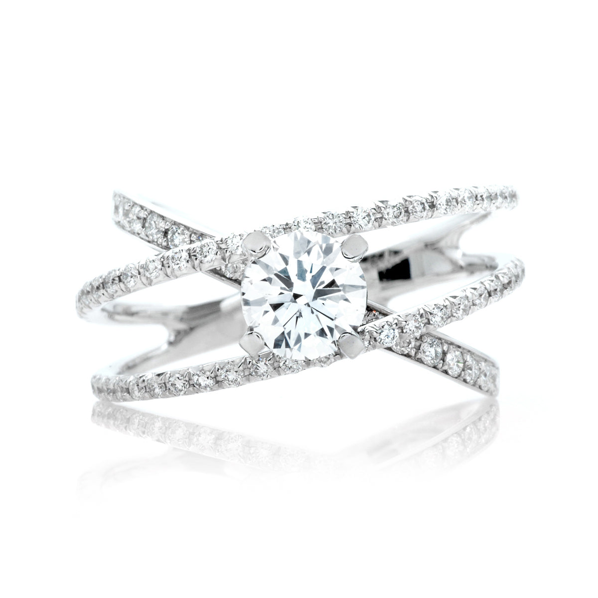 Orbital Diamond Engagement Ring