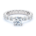 Shared Prong Diamond Eternity Engagement Ring