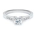 Channel Set Diamond Engagement Ring