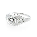 Filigree Diamond Engagement Ring