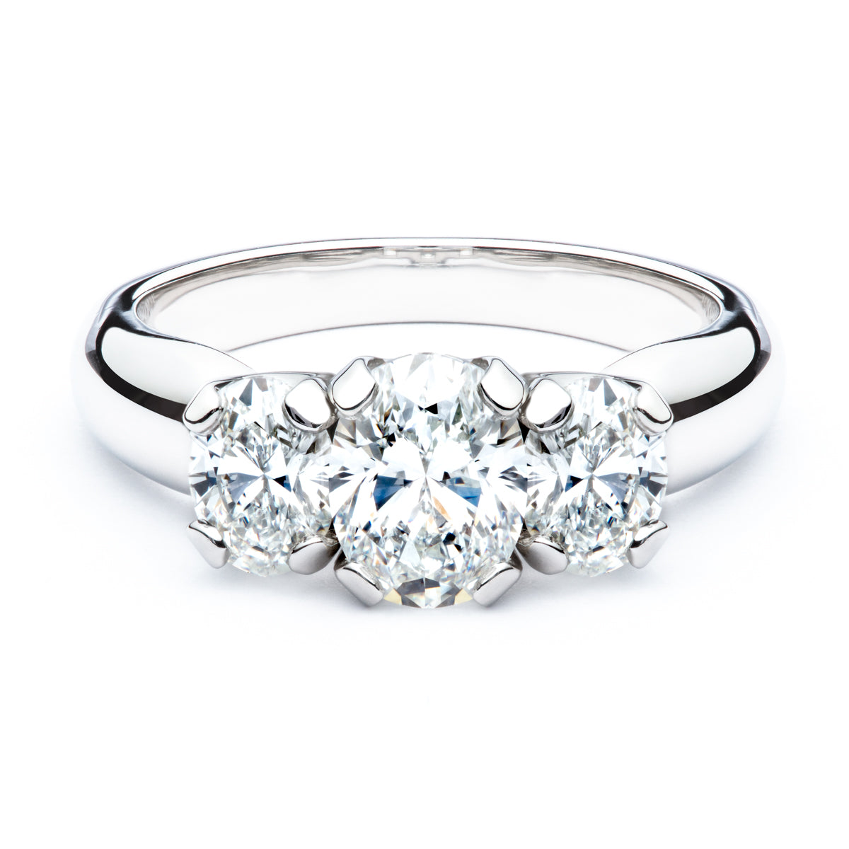 Past, Present, and Future Oval Diamond Ring