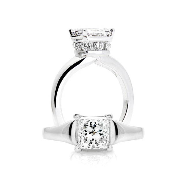 The Olympia Princess Cut Engagement Ring