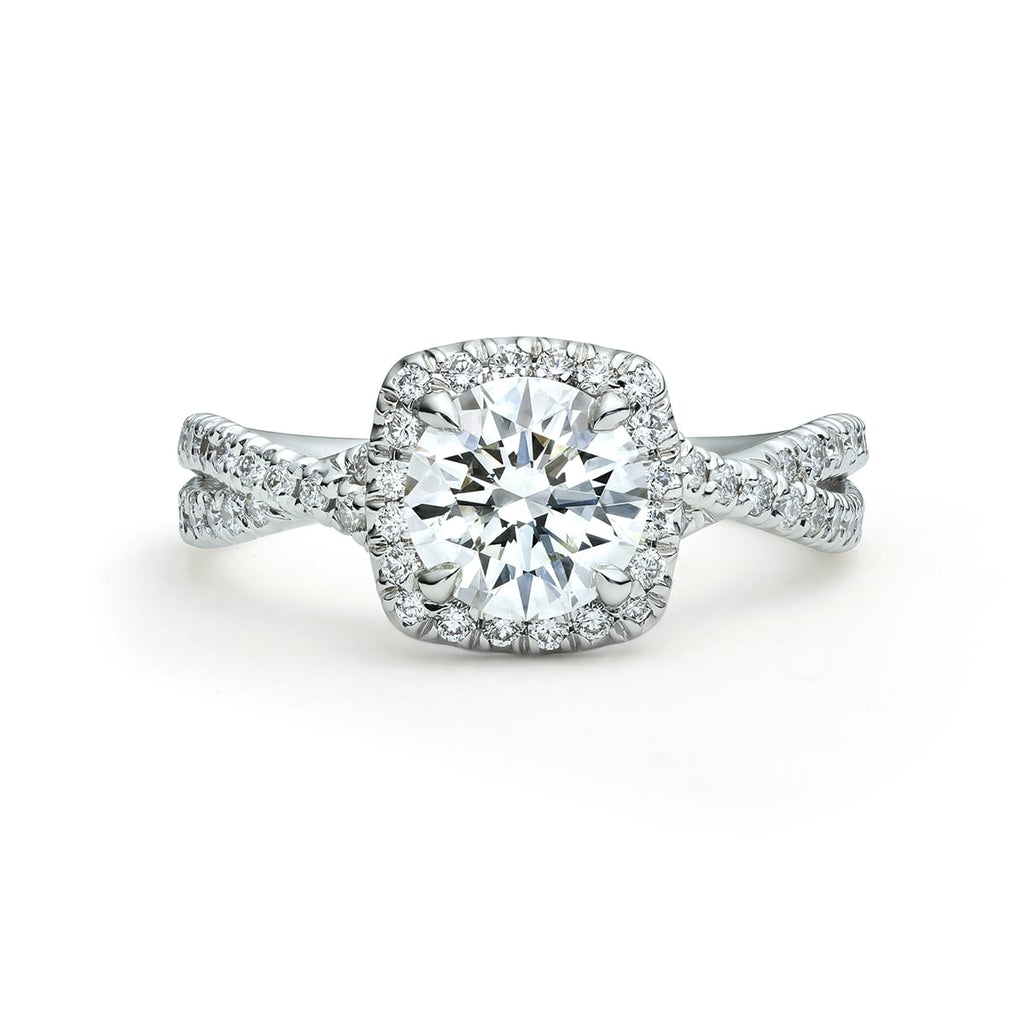 The Marissa Crossover Diamond Engagement Ring