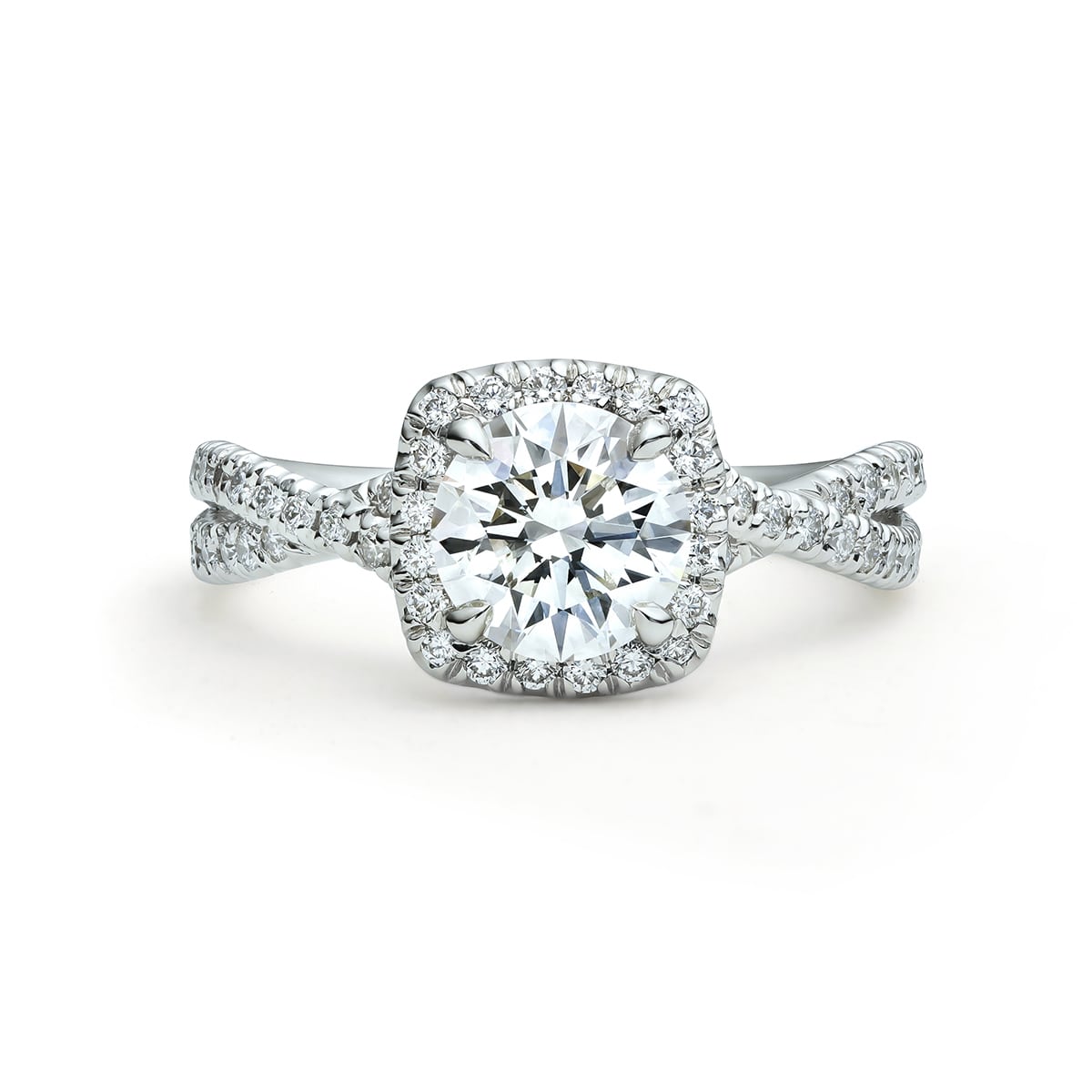 The Marissa Crossover Diamond Engagement Ring