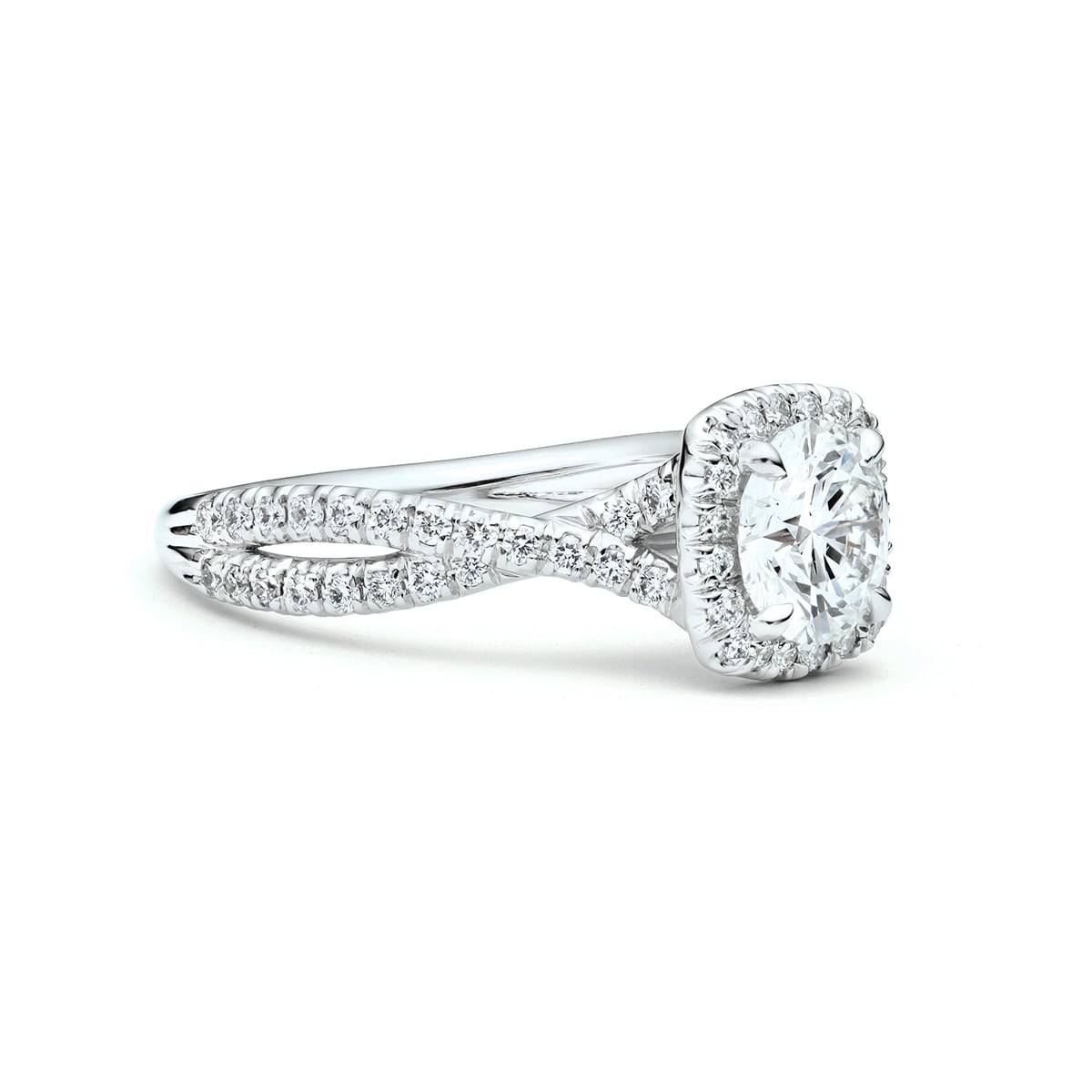 The Marissa Crossover Diamond Engagement Ring