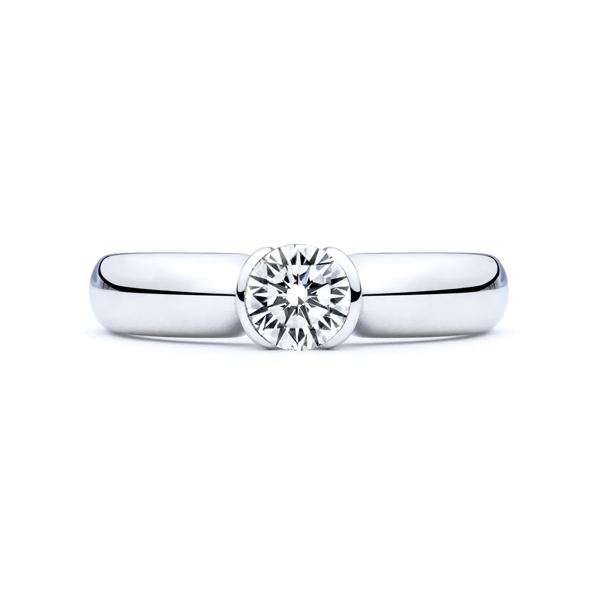 The Claire Split Bezel Engagement Ring