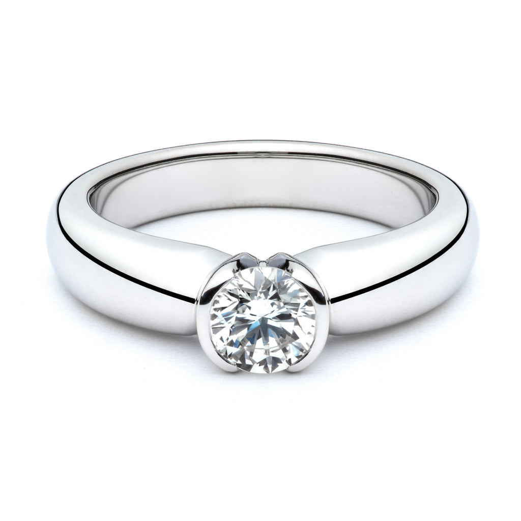 The Claire Split Bezel Engagement Ring