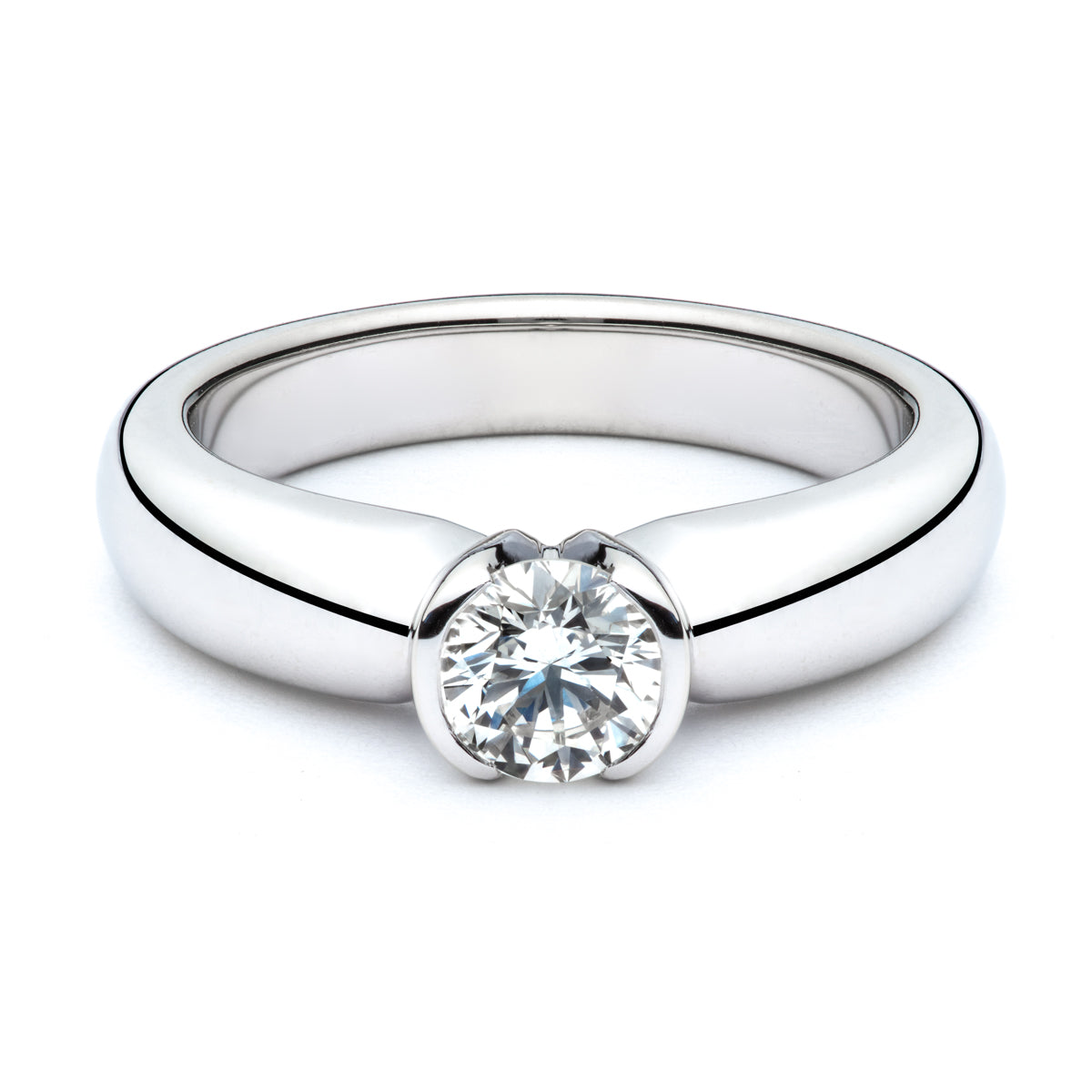 The Claire Split Bezel Engagement Ring