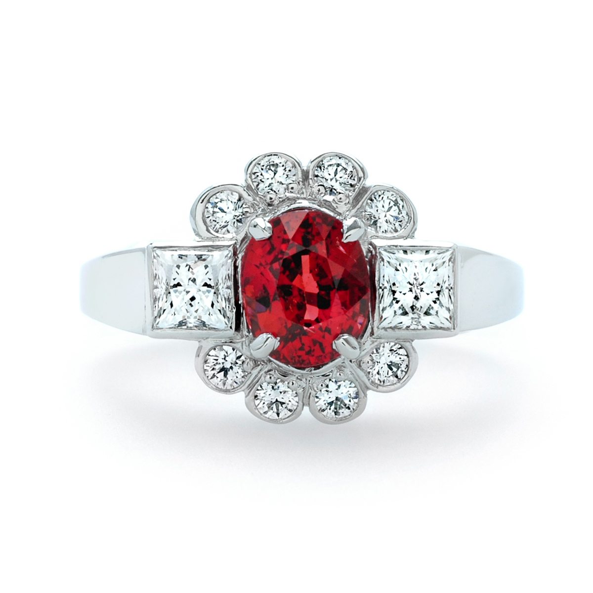 Custom Ruby and Diamond Ring