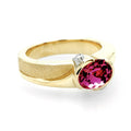 Half Pipe Pink Tourmaline Ring
