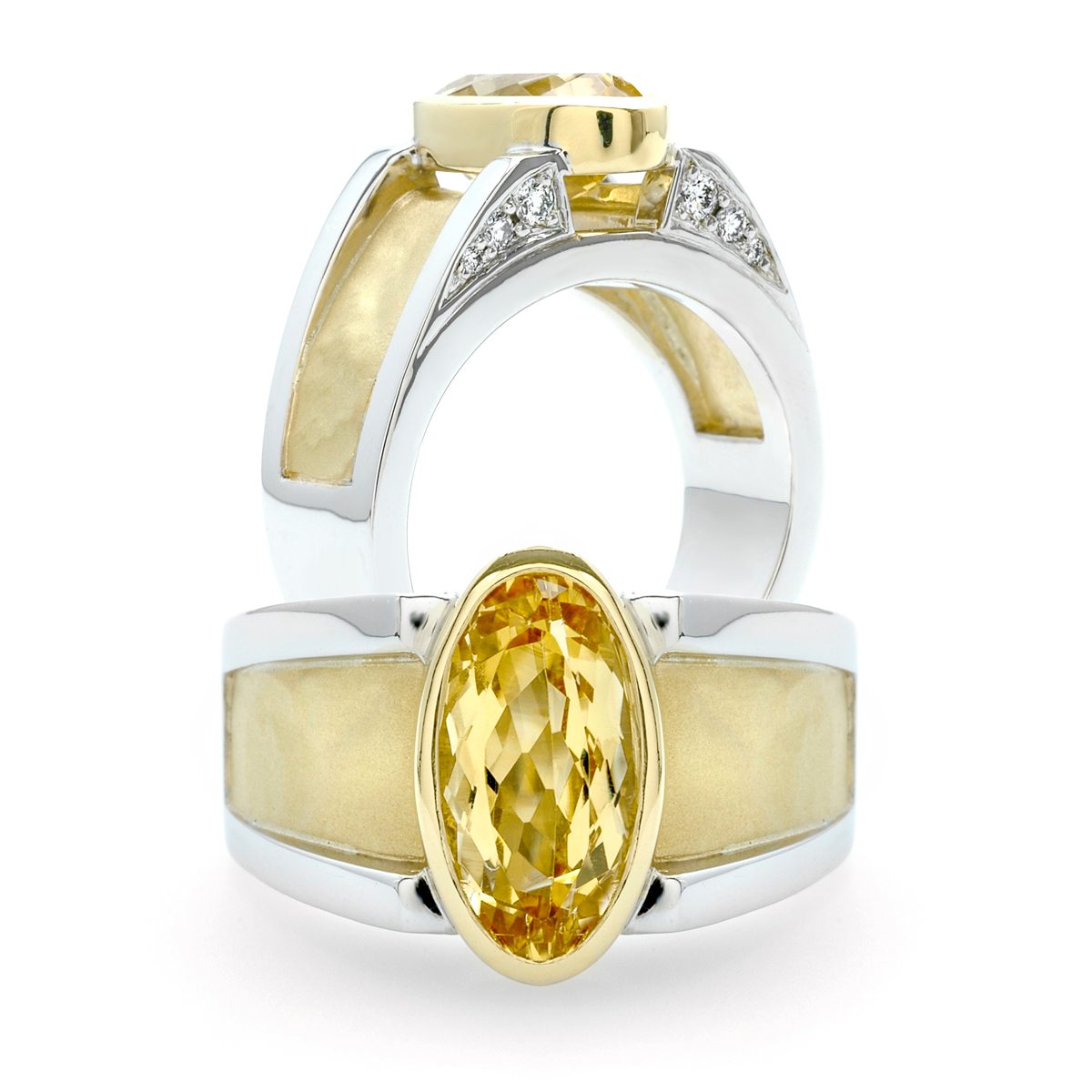 Custom Golden Beryl Ring