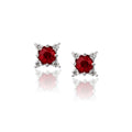 Ruby and Diamond Starlight Earrings