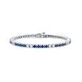 Sapphire and Diamond Tennis Bracelet