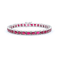 White Gold Ruby Bracelet