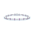 Pink Sapphire and Diamond Bracelet